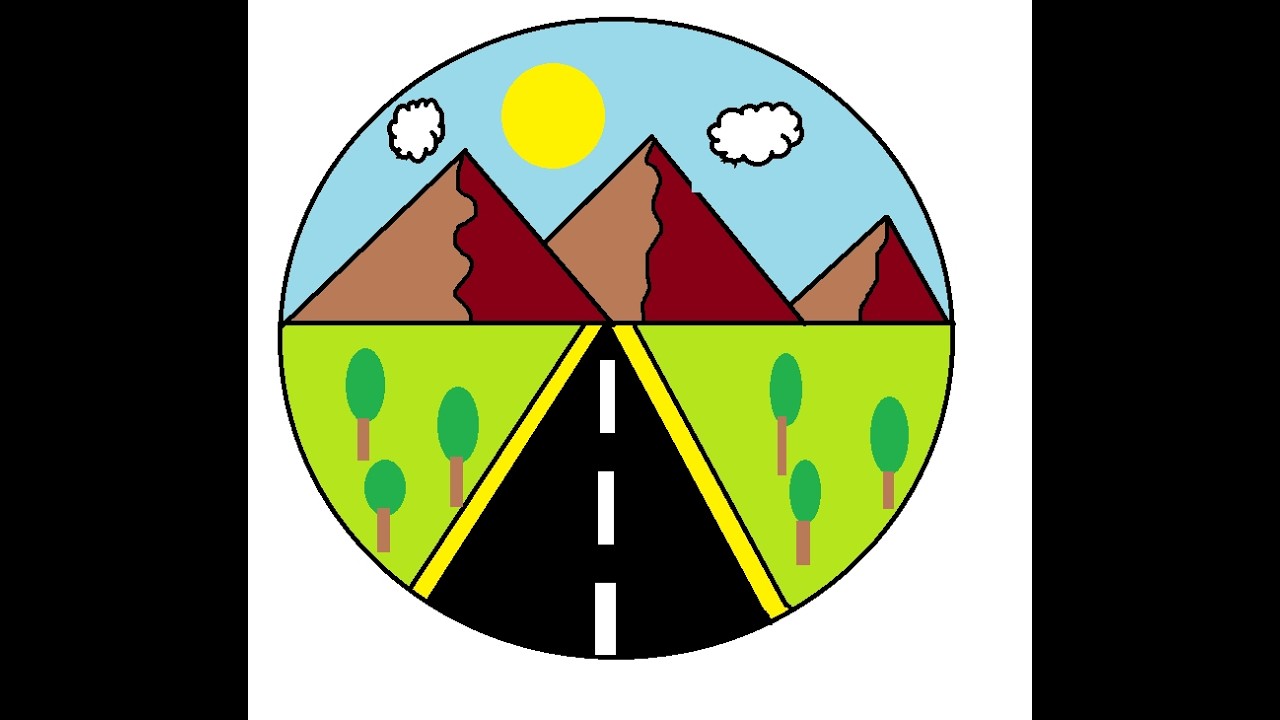 Simple Design in MS Paint | Simple Drawing | Easy drawing for Kids