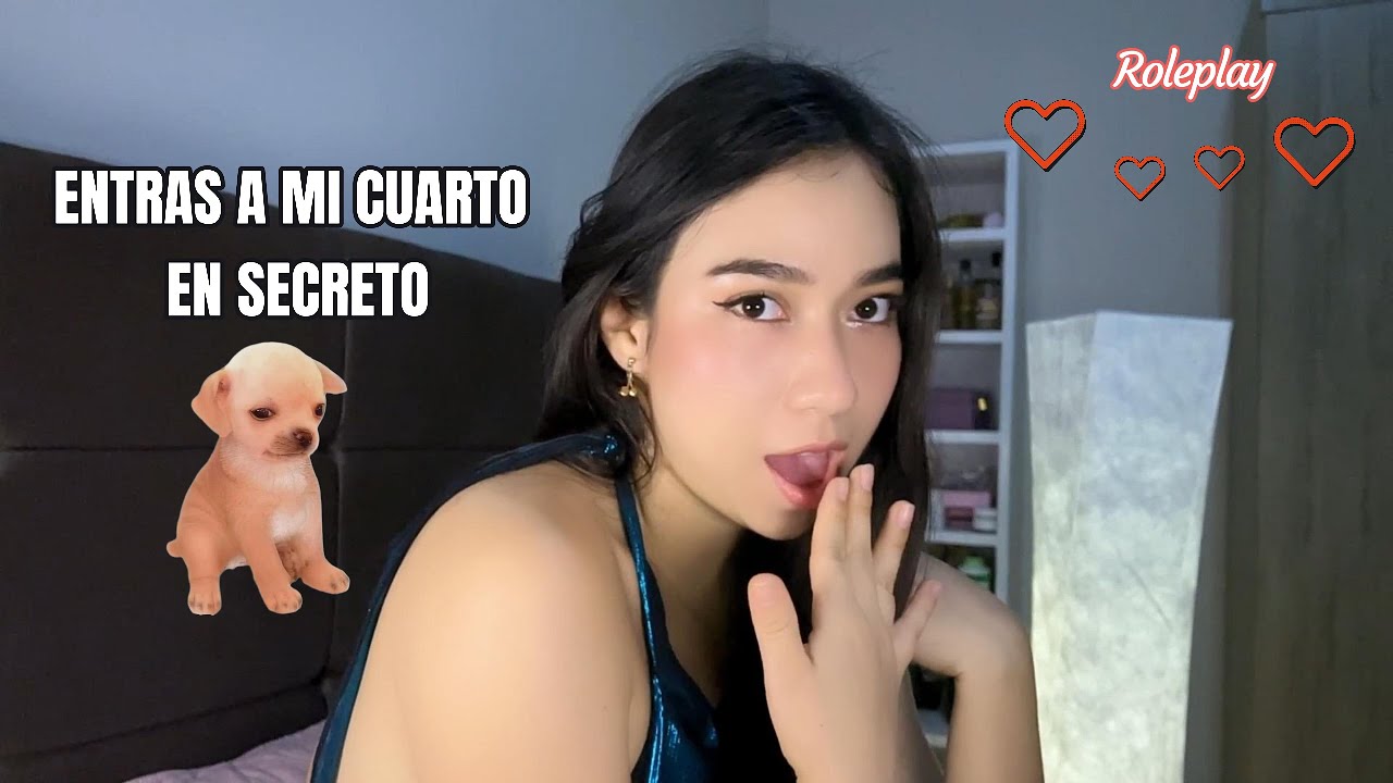 ASMR | ERES MI NOVIO Y ENTRAS A MI HABITACIÓN EN SECRETO (Roleplay)