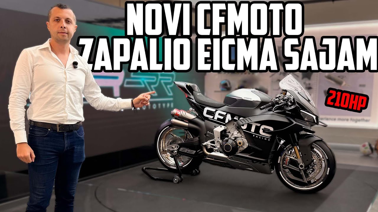 Это самый большой бум на Eicma 2025? CFMoto представляет Brutal V4 1000SR-RR SuperSport!!
