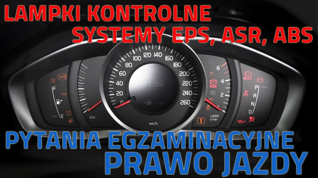 🚘🚖Lampki kontrolne, systemy pojazdu i trochę techniki🚘🚖 Pytania egzaminacyjne na prawo jazdy 2022