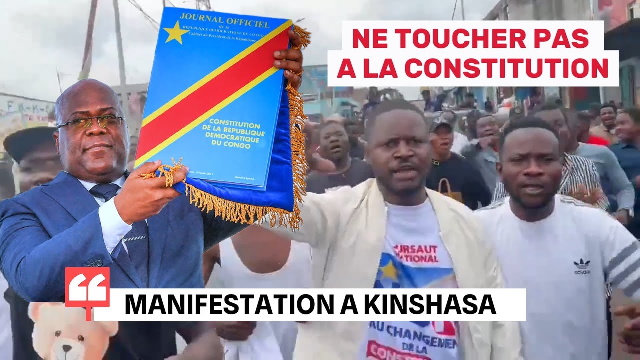 RDC EN FEU, MANIFESTATION CONTRE LA REVISION DE LA CONSTITUTION