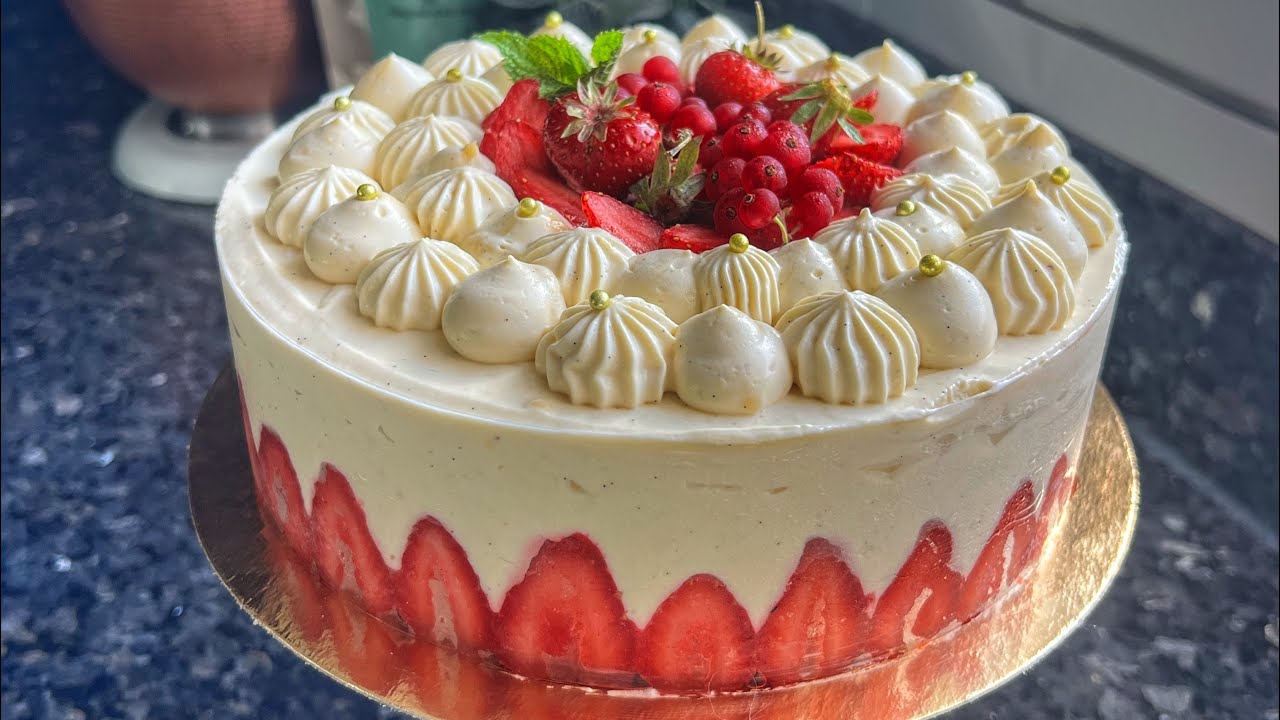 Le Fraisier &agrave; la cr&egrave;me diplomate