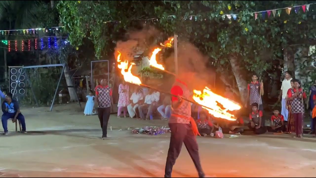 ❤‍🔥தீப்பந்தம் சிலம்பம்✨முழு காணொளி #firesilambam#bharathisilambam#alangarasilambam#pongalcelebration