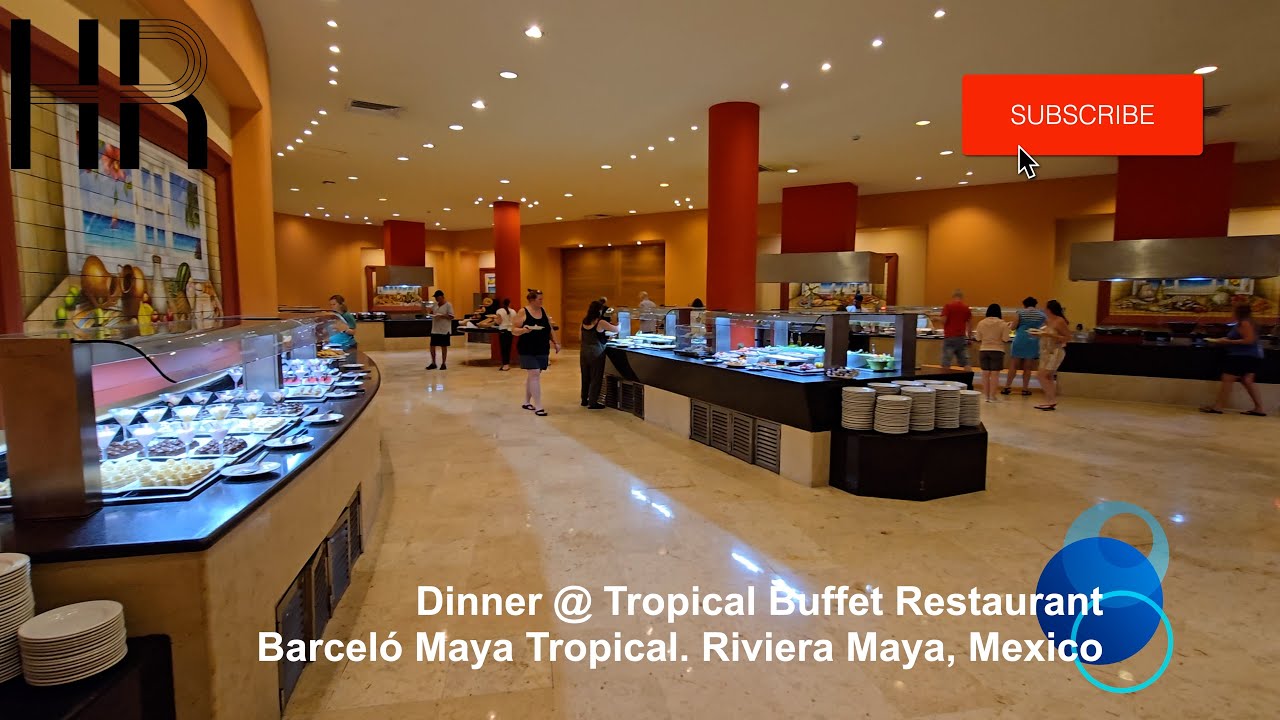 Dinner @ Tropical Buffet Restaurant. Barceló Maya Tropical, Riviera Maya, Mexico.