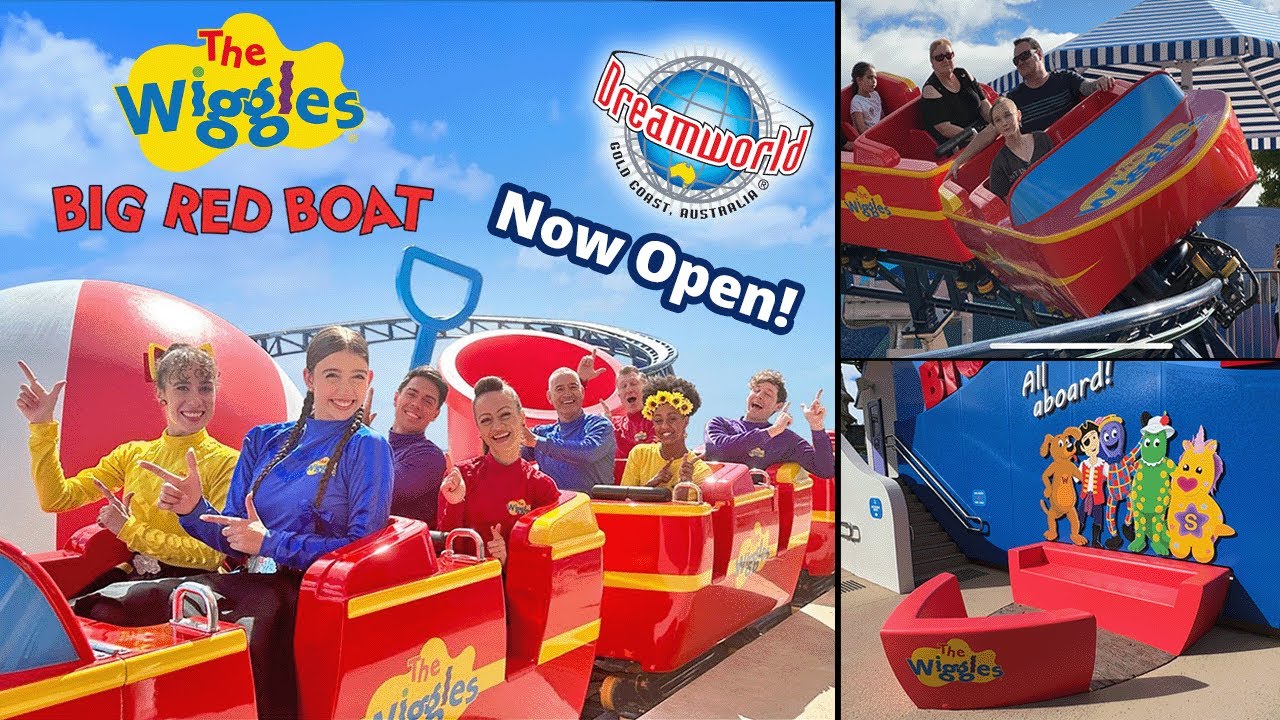 Wiggles Roller Coaster OPENS at Dreamworld Gold Coast! Big Red Boat Coaster 🎢