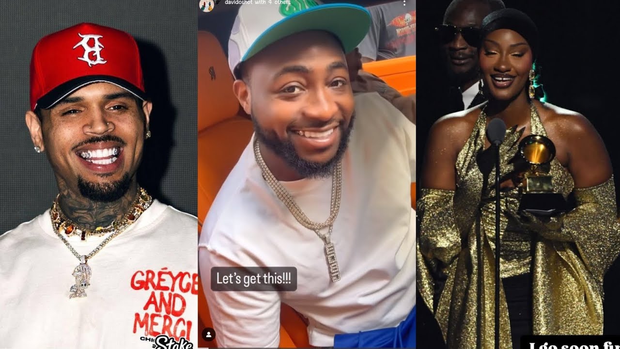 Davido Congratulate Tems And Chris Brown After They Won 67 Grammy Award As Wizkid, Burna Boy Loses