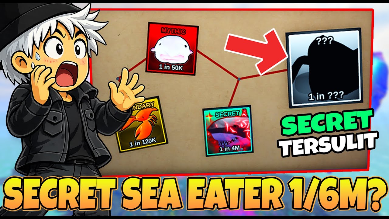 AKHIRNYA AKAN ADA IKAN SECRET SEA EATER 1/6M & CARA MANCING SECRET RAINBOW COMET SHARK DI FISH IT!?