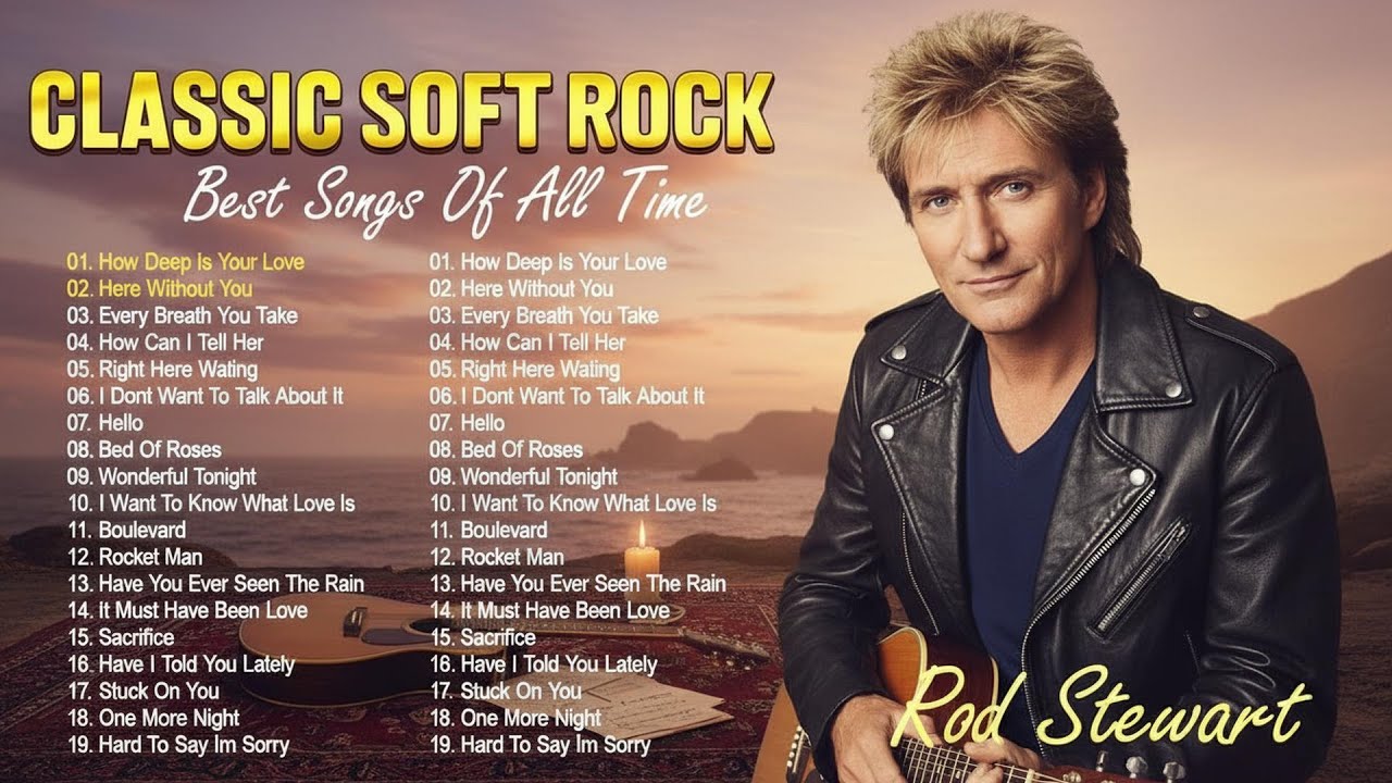 Rod Stewart, Phil Collins, Elton John, Bee Gees, Air Supply | Soft Rock Songs 70s 80s 90s Full Alb