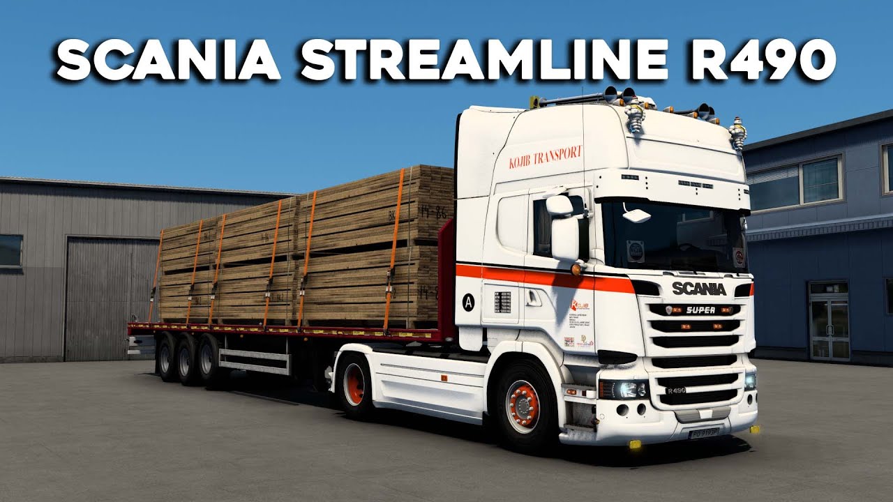 ETS2 Mods Poland Map | Scania Streamline R490 | Timber Trailer | Fikcyjna Polska