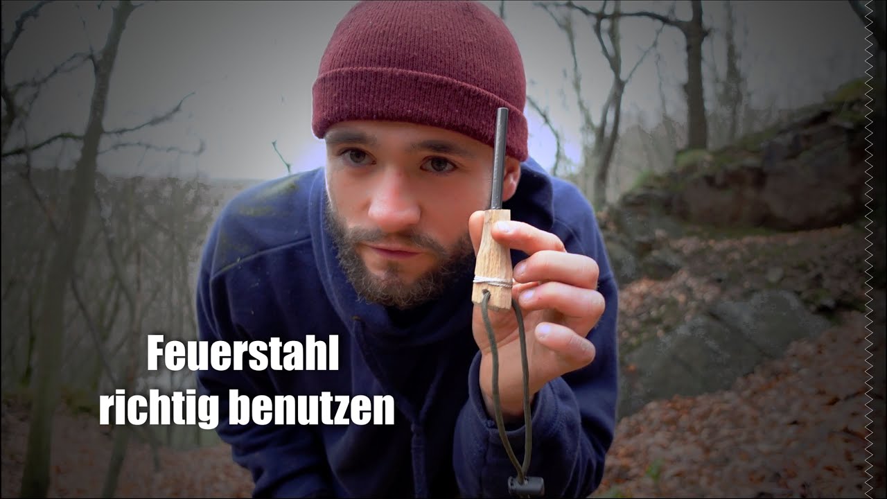 Feuerstahl richtig benutzen / Kienspann, Birke Rinde, feather sticks/ Bushcraft/Survival/ Training