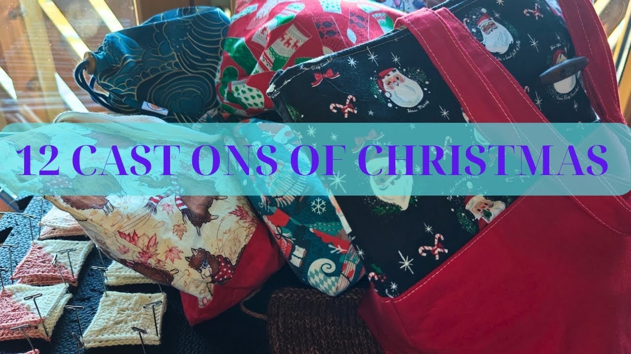 12 Cast ons of Christmas - Part 2: First FO, Jonty-Along Musings