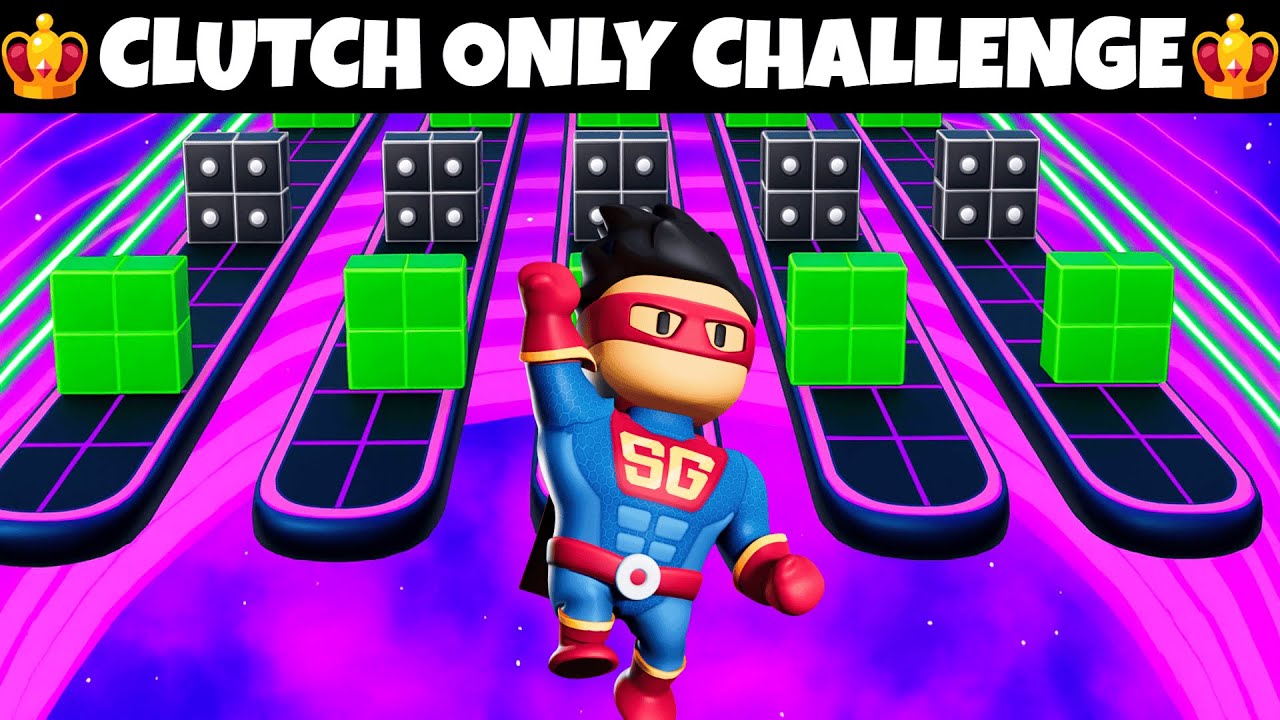 SURVIVING WITH ONLY CLUTCH IN NIGHT DASH IN STUMBLE GUYS || EASY MODE #stumbleguys #challenge