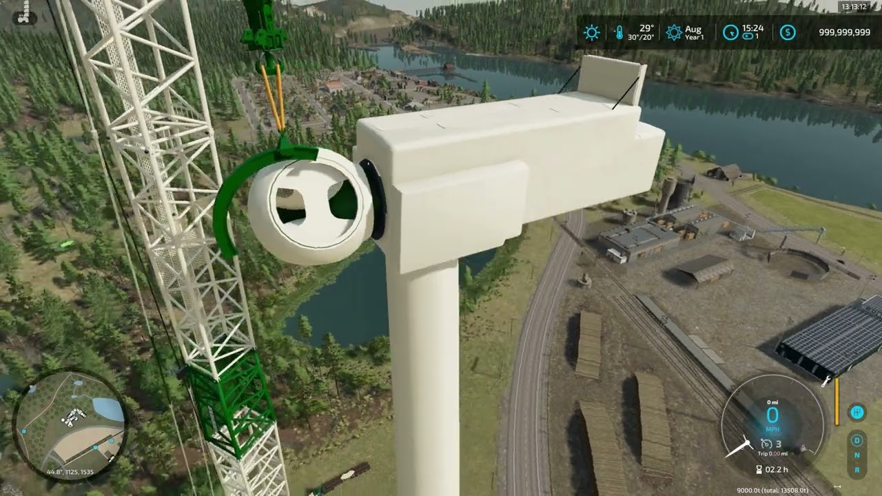 FS22 Buildable Wind Turbine Tutorial Part 3:  Hub and Blades