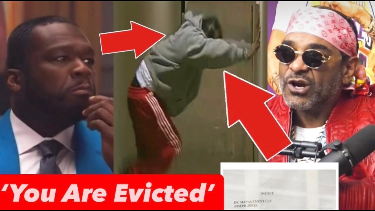 50 Cent EXPOSES JIM JONES CRASHING OUT After EVICTION From Podcast Building & KICKING DOORS (Video)