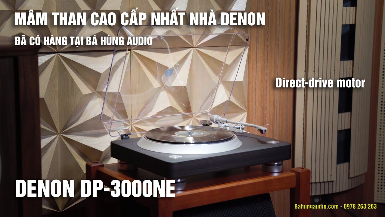 MÂM THAN KHỦNG CỦA DENON - ĐẸP & HAY | Mâm than Denon DP-3000NE chính hãng