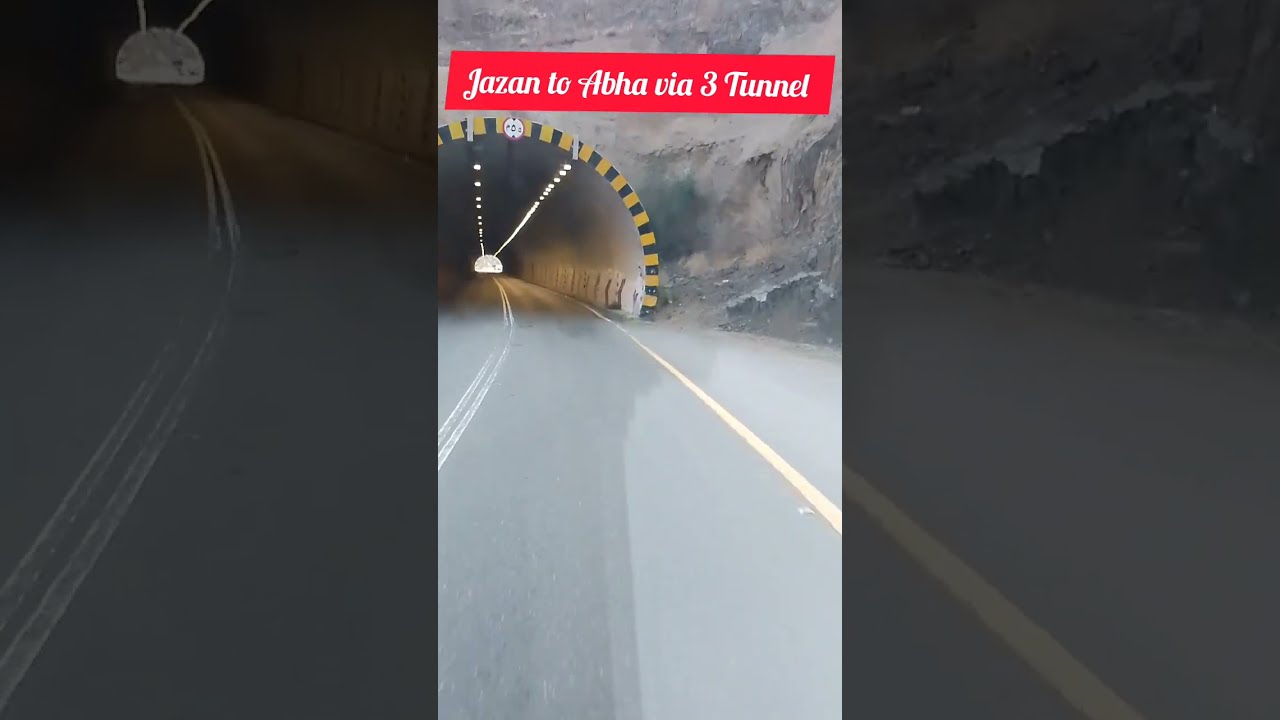 Travel from Jizan to Abha via 3 Tunnel ❤️❤️❤️