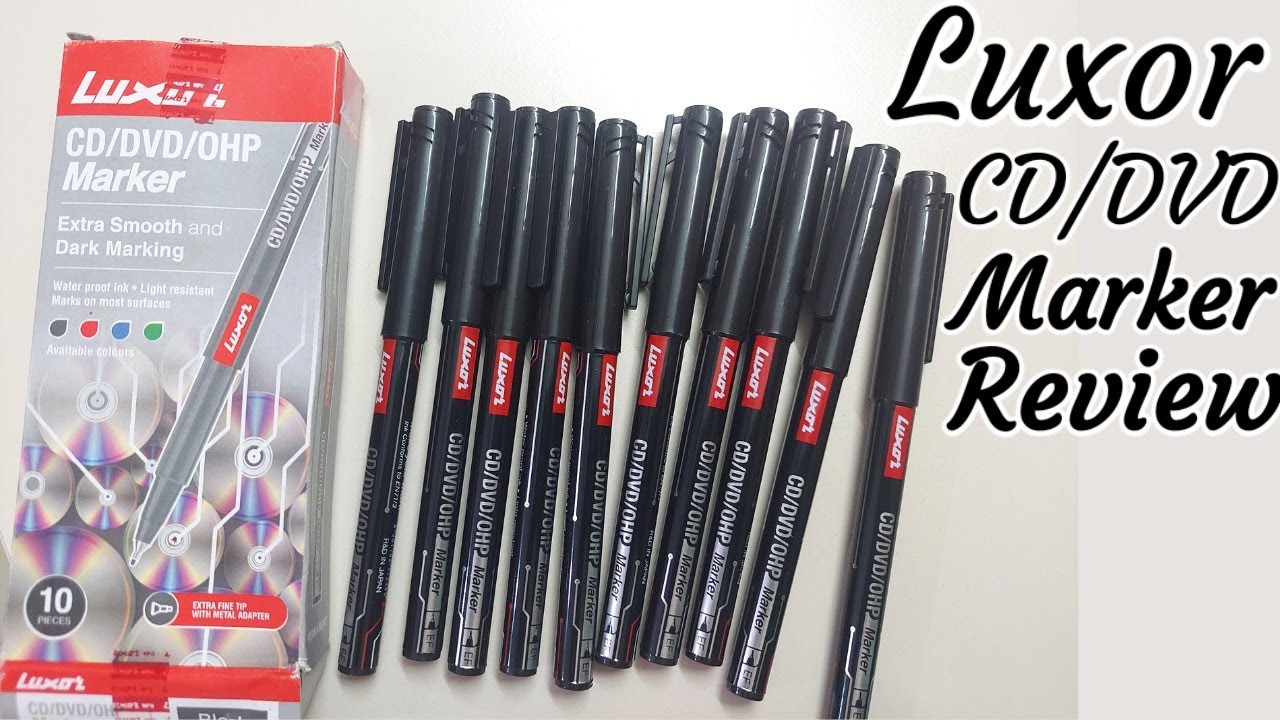 Luxor 1236 CD/DVD/OHP Marker Review | Luxor Permanent Marker Review