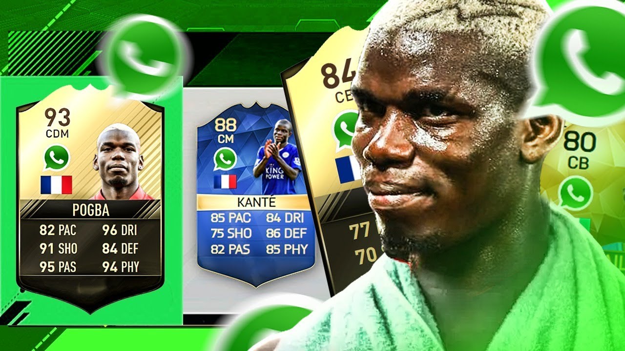 FUT DRAFT DO WHATSAPP ! FIFA 16 VS FIFA 17