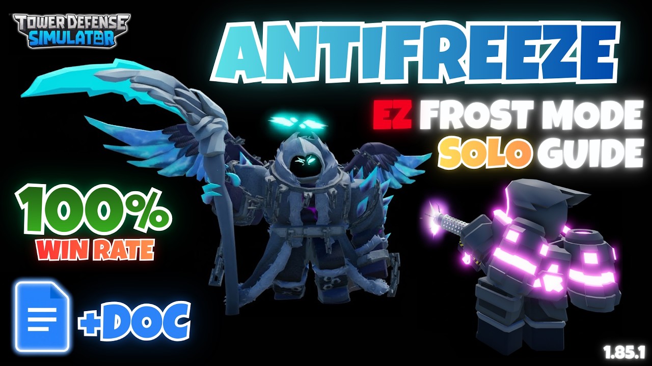 ANTIFREEZE - EASIEST SOLO Frost Mode Triumph Guide + Strategy Document | Tower Defense Simulator