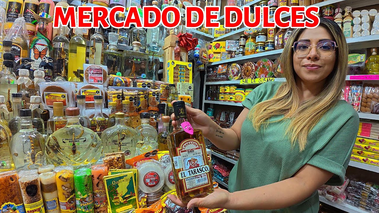 EL MERCADO DE DULCES EN MORELA...