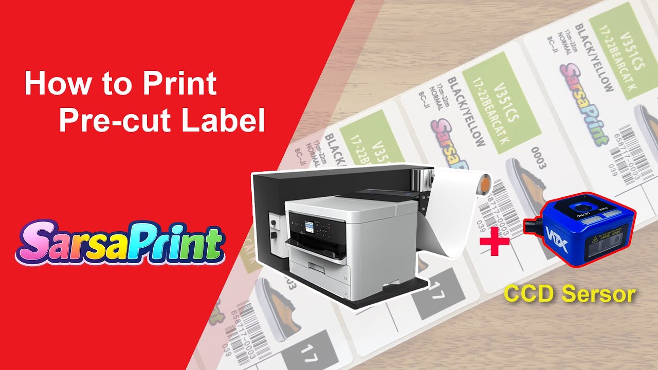 How to Print Pre-Die Cut Roll Labels with CCD Registration like EPSON CW-C4000/6030/6530