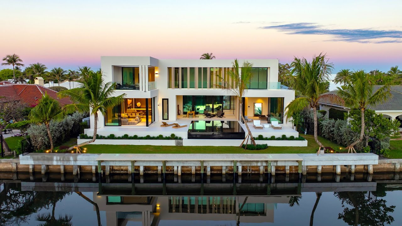 Inside a $28.5M Ultra-Luxury Modern Mansion in Florida! 🌊🌴