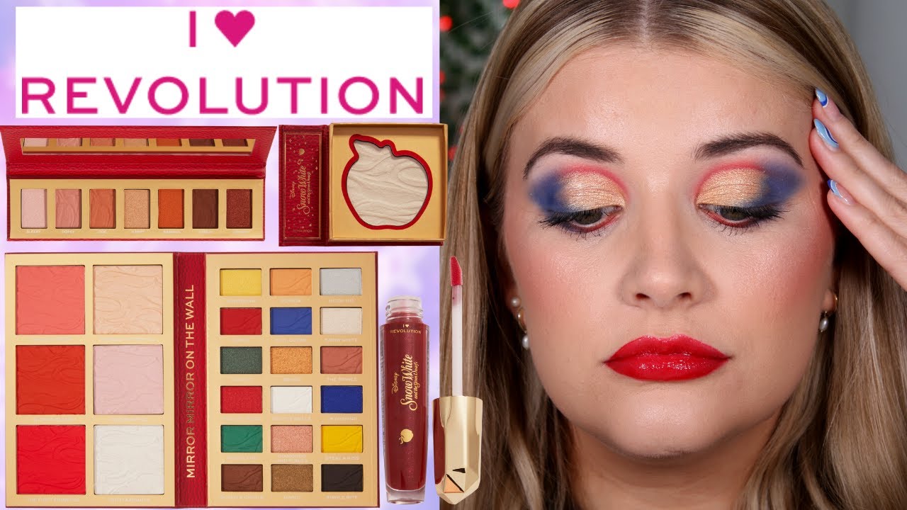 I HEART REVOLUTION SNOW WHITE COLLECTION REVIEW & TUTORIAL! | REVOLUTION X DISNEY COLLAB