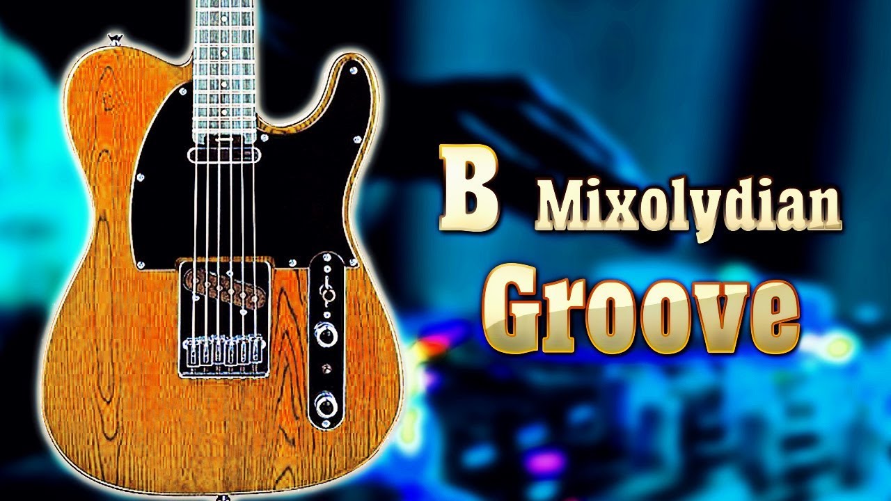 B Mixolydian Funky Groove Backing Track ☮