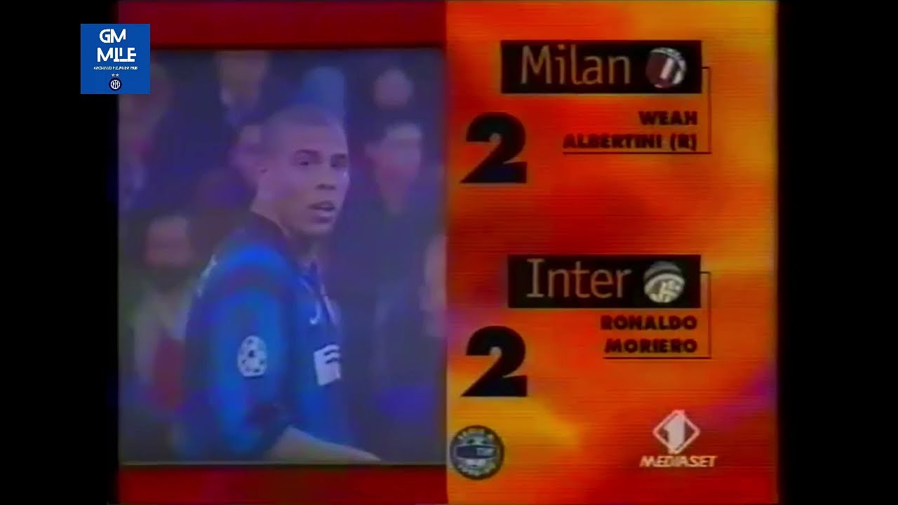 1998-99 (8^ - 08-11-1998) Milan-INTER 2-2 [Ronaldo,Weah,Moriero,Albertini(R)] Pressing Italia1