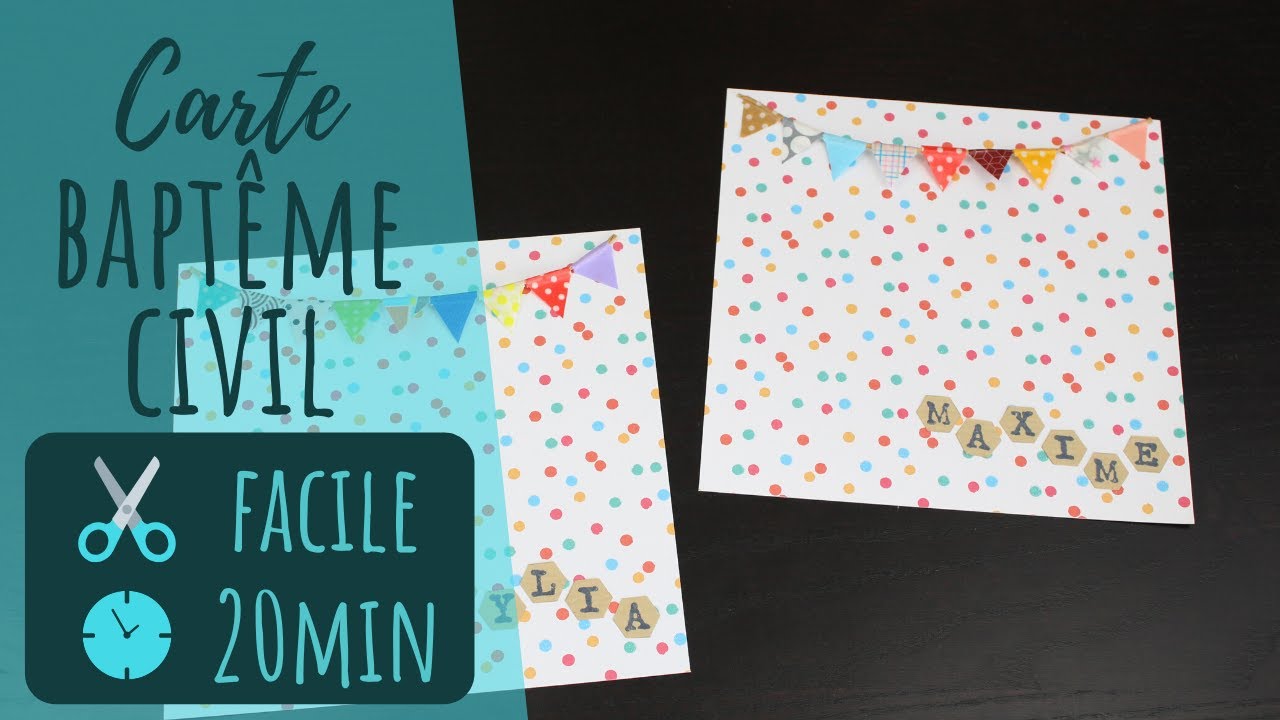 SCRAP | Carte de baptême civil