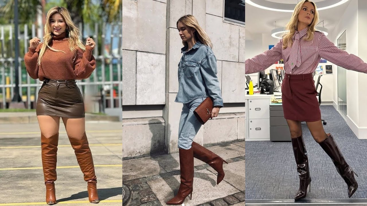 Make a statement with our showstopping leather long high heel boots designed to elevate  confidence