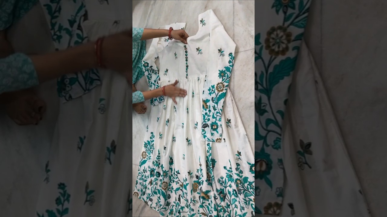 Anarkali Frock Cutting ✂️ Stitching/ Gown Design #shorts #kurti #yt #firdoshsaifi