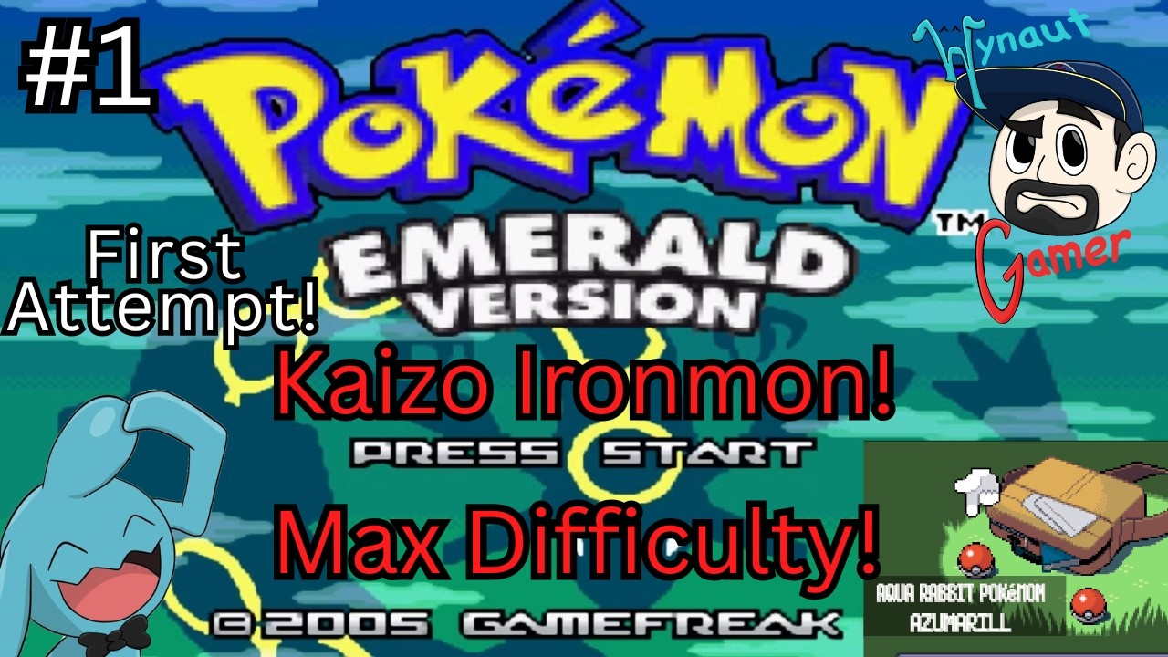 Pokemon Emerald Kaizo Ironmon! Max Difficulty! Day #1