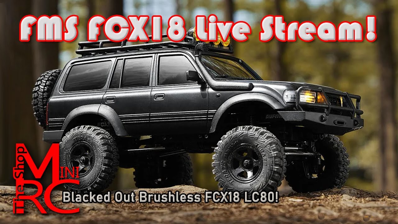 Checking out the new Brushless FMS FCX18 LC80 Land Cruiser
