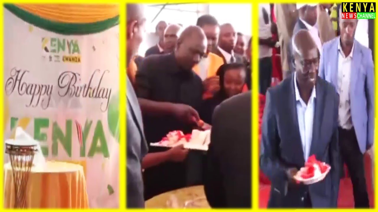 Happy Birthday Kenya Kwanza - Ruto & Gachagua surprised with Cake by Thika Town MP Alice Nganga