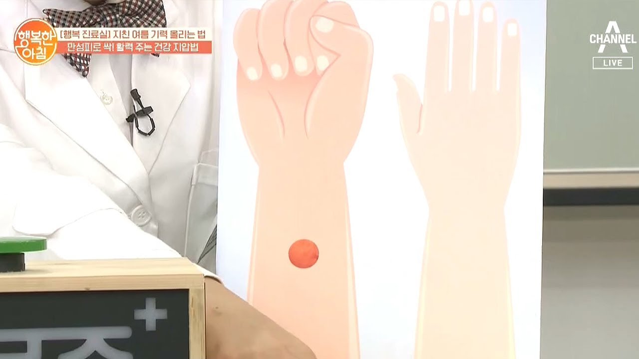 피로를 푸는 '내관혈&외관혈 건강 지압법' 직장에서 학교에서 언제나! | 행복한 아침 390 회