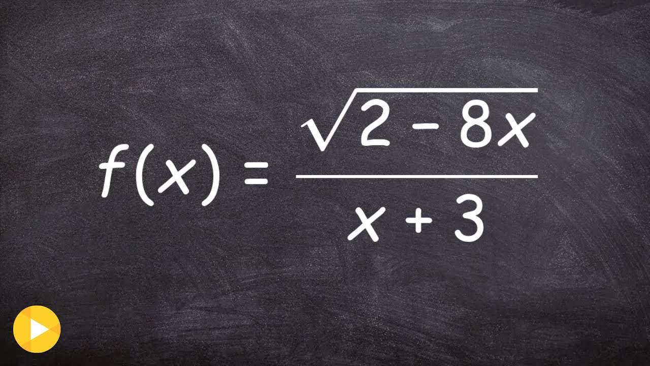 Finding the domain when the radical is in numerator, denominator and both