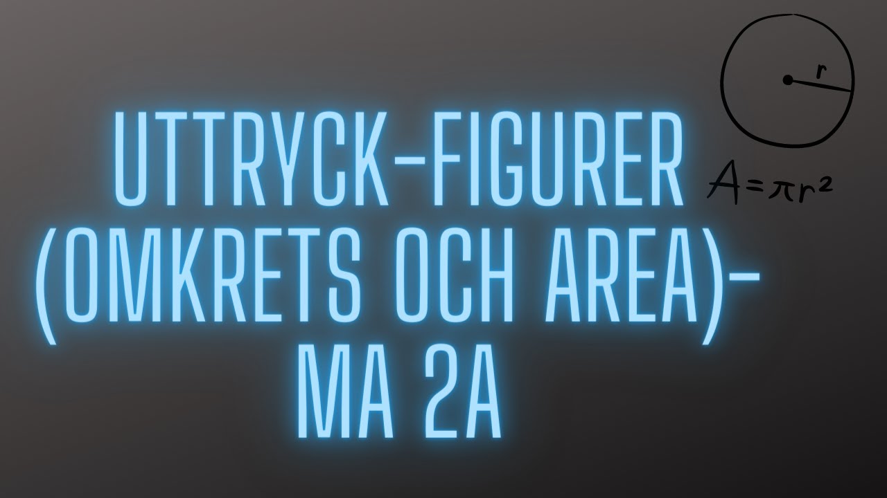 F&ouml;renkla uttryck- Figurer (omkrets och area)- Ma 2a