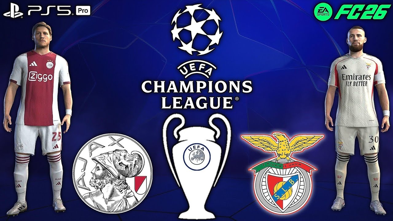FC 26- AJAX VS BENFICA | UEFA CHAMPIONS LEAGUE 25/26 | FT WEGHORST, OTAMENDI, PAVLIDIS | PS5 PRO 