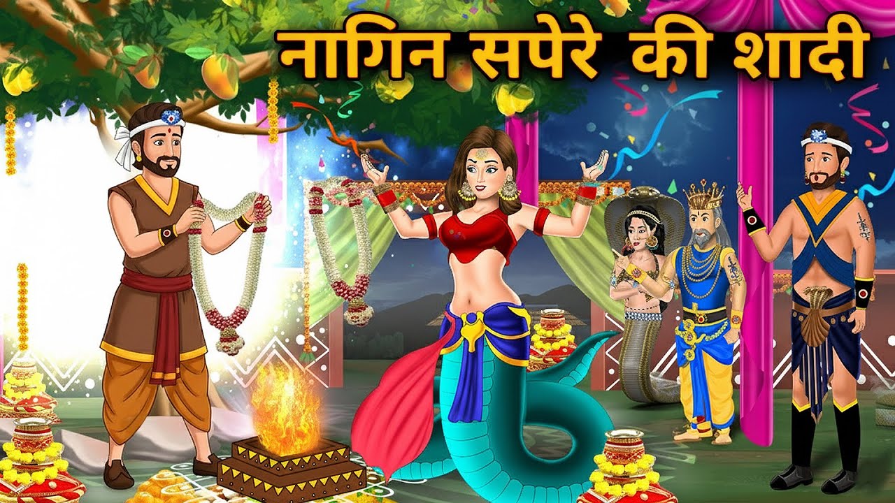 नागिन सपेरे की शादी | Nagin ki Kahani | Nagin cartoon | Hindi Kahaniya | Anim Stories