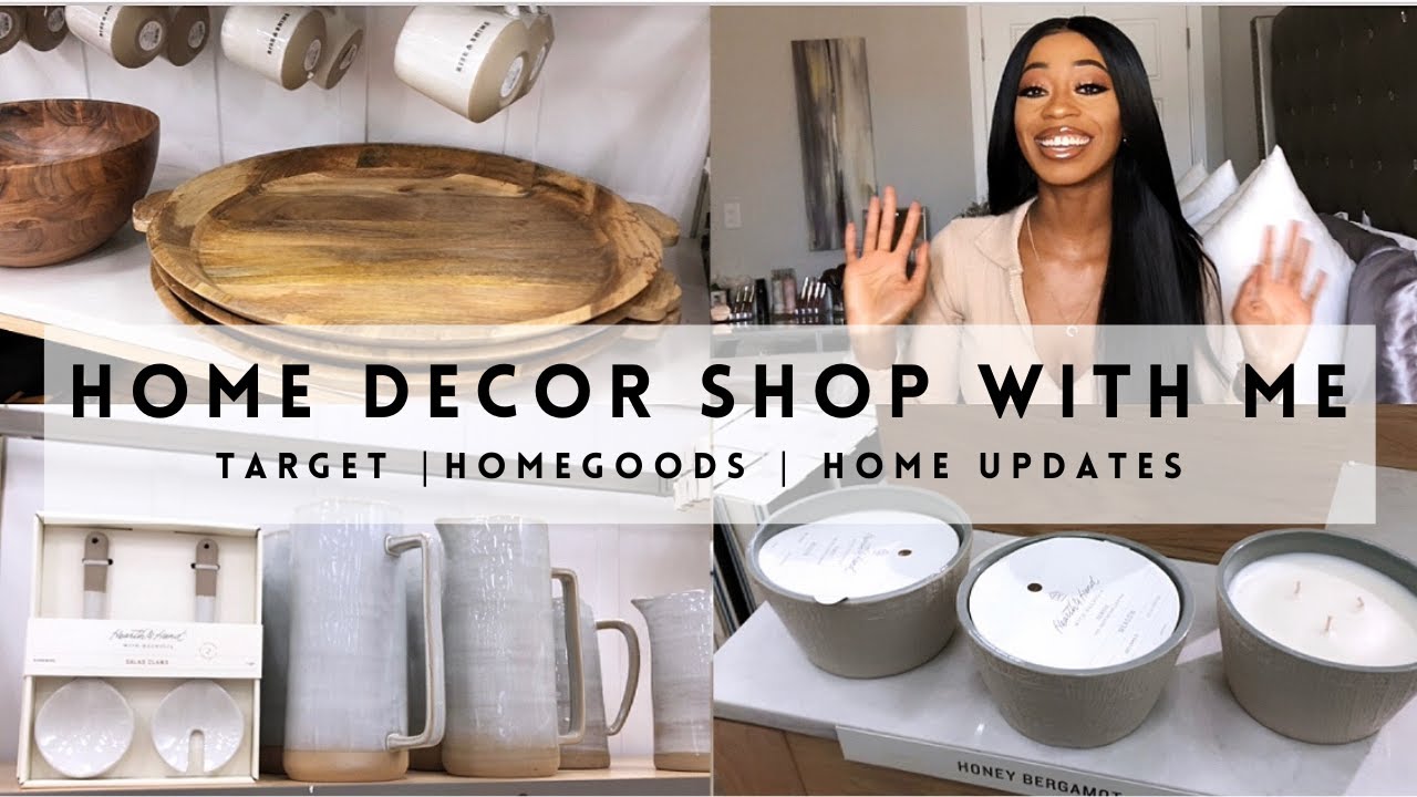 HOME DECOR SHOP WITH ME | TARGET AND HOME GOODS | HOME DECOR UPDATES | MODERN 2021