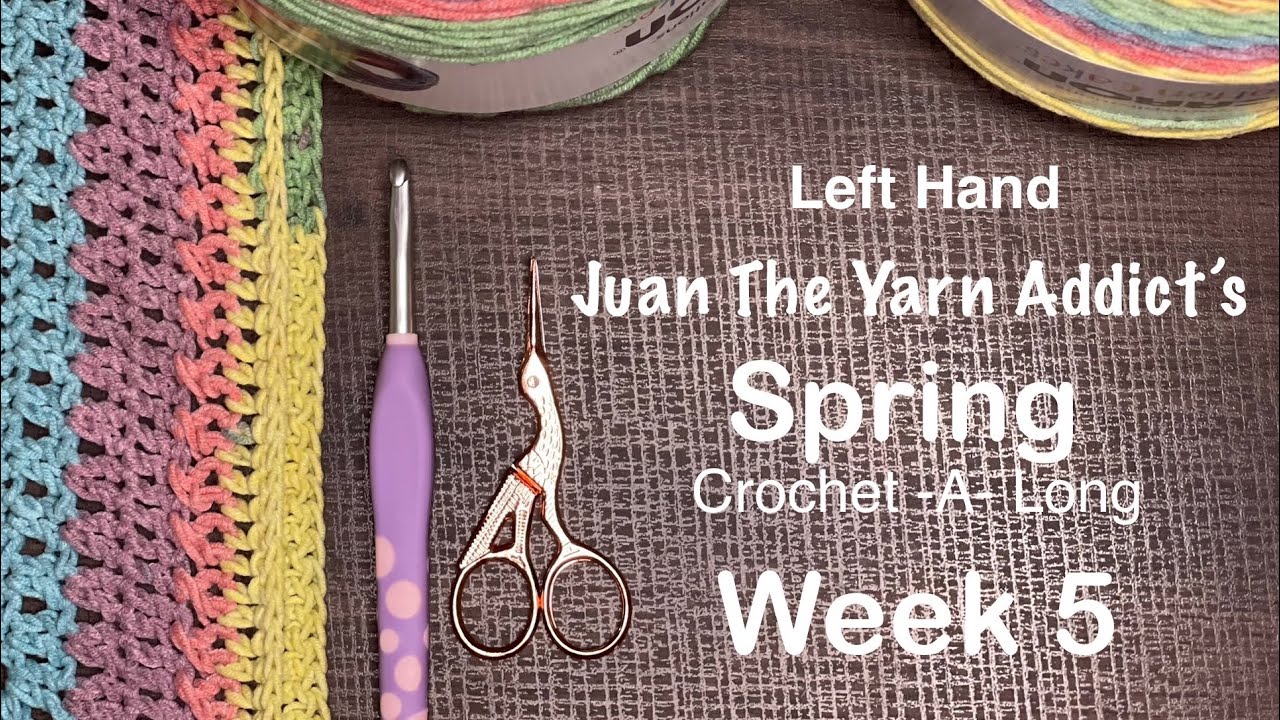 SPRING CAL: WK. 5- “SPRING THINGS THROW” (Left hand Crochet) EASY!!