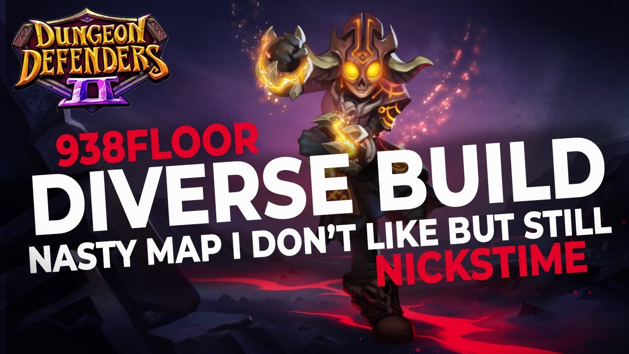 Dungeon defenders 2 Road to #999 - Nasty map i don't like but still - 938 floor Diverse meta build