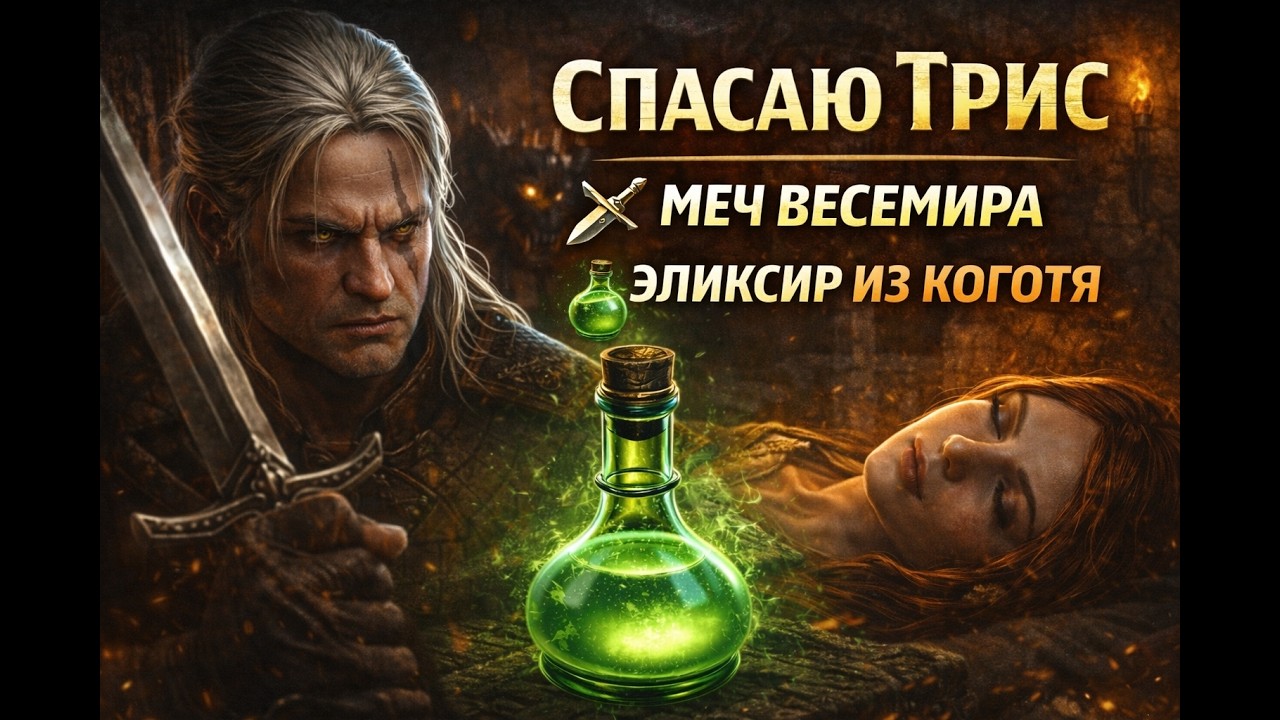 Трис умирает? Ищу ингредиенты и получаю новый меч #rpgпрохождение #игры #ведьмак