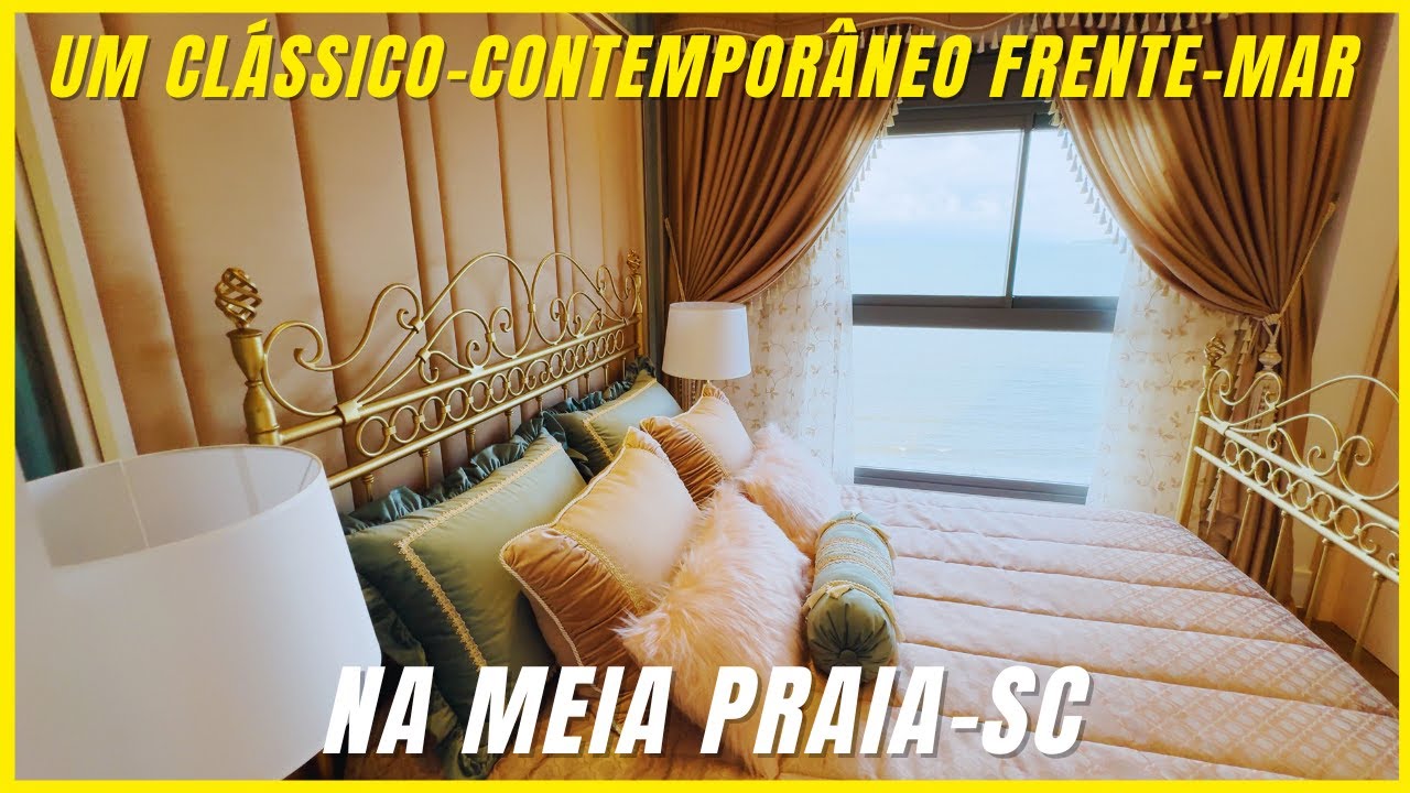 Um Clássico Contemporâneo de Frente para o Mar na Meia Praia-SC
