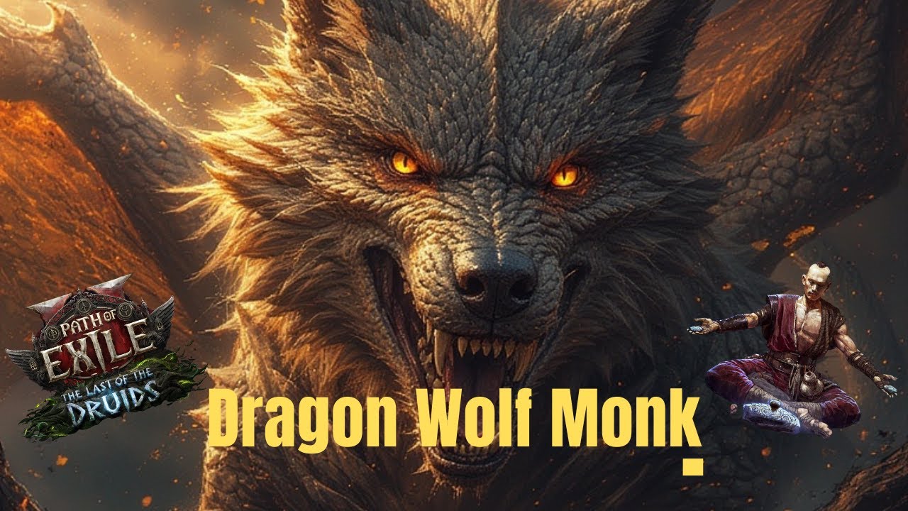 0.4 Build Guide - Wyvern Dragon Wolf Invoker Monk - Showcase, Overview, & Options - Path of Exile 2