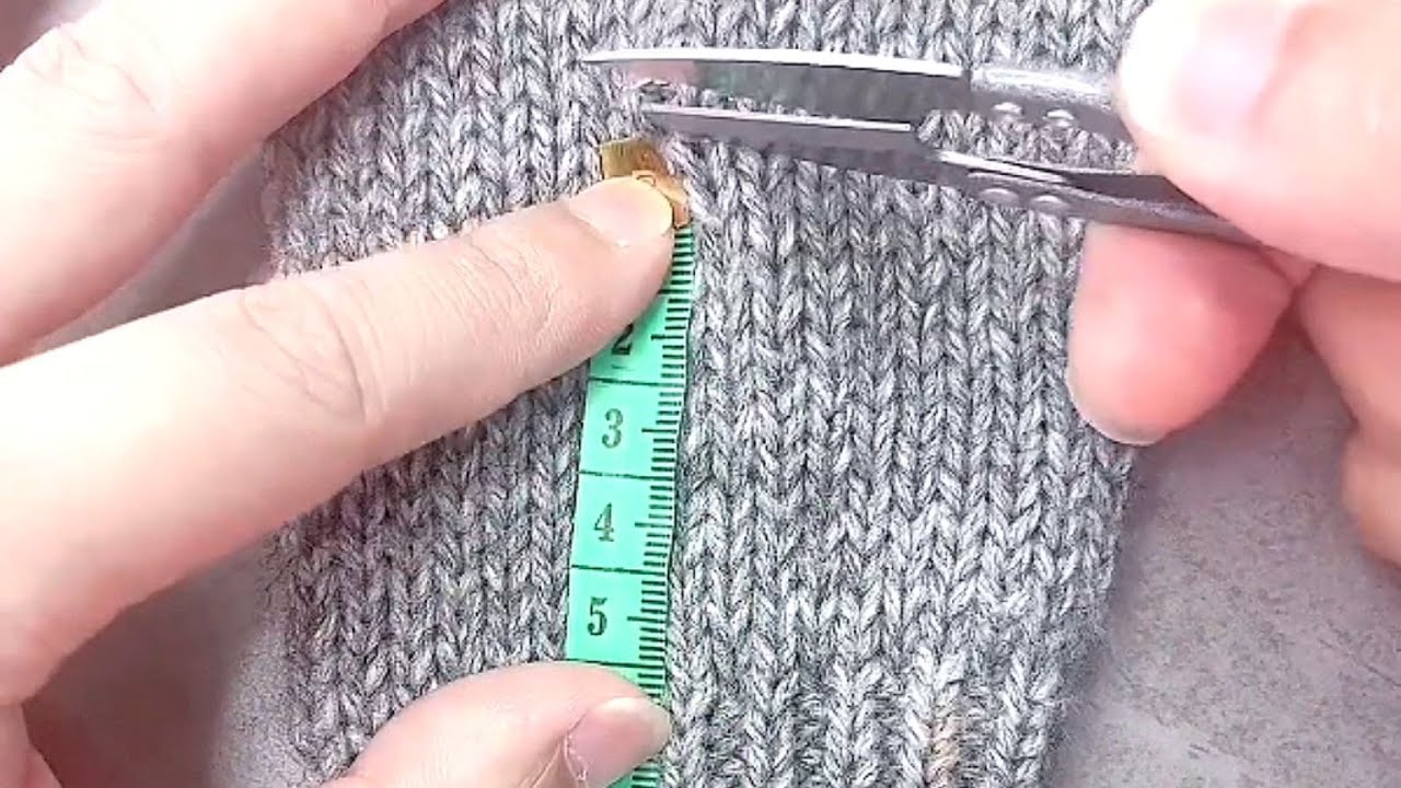 Learn how to shorten sweater sleeves without leaving a mark with a single sewing needle