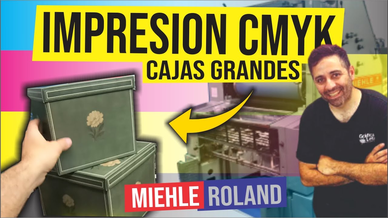 🔥IMPRESION OFFSET de CAJAS a 4 colores -CMYK- Miehle Roland, offset press #offset #custom_printing