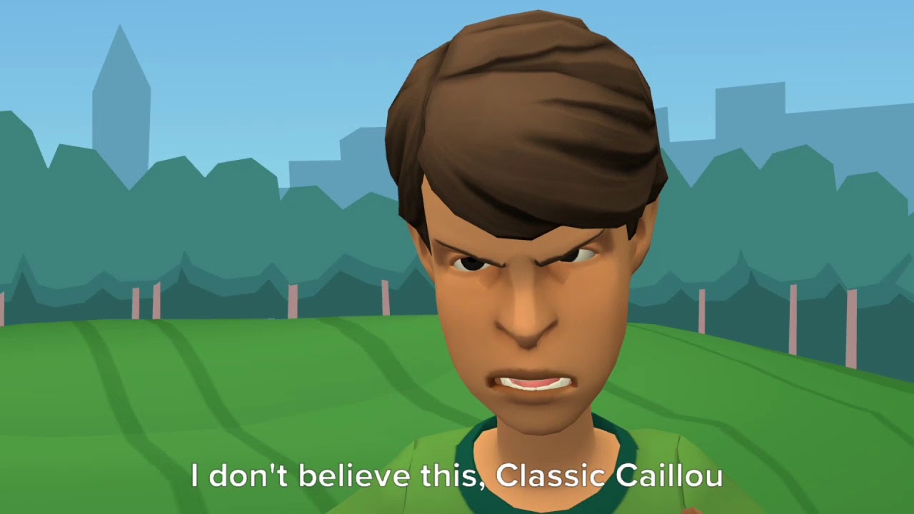 Classic Caillou changes the season into summer and gets grounded