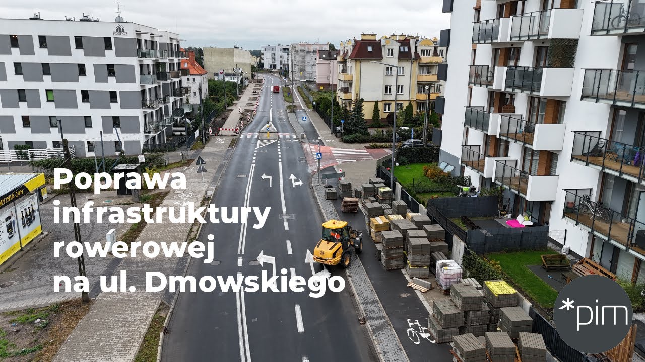 Poprawa infrastruktury rowerowej na ulicy Dmowskiego